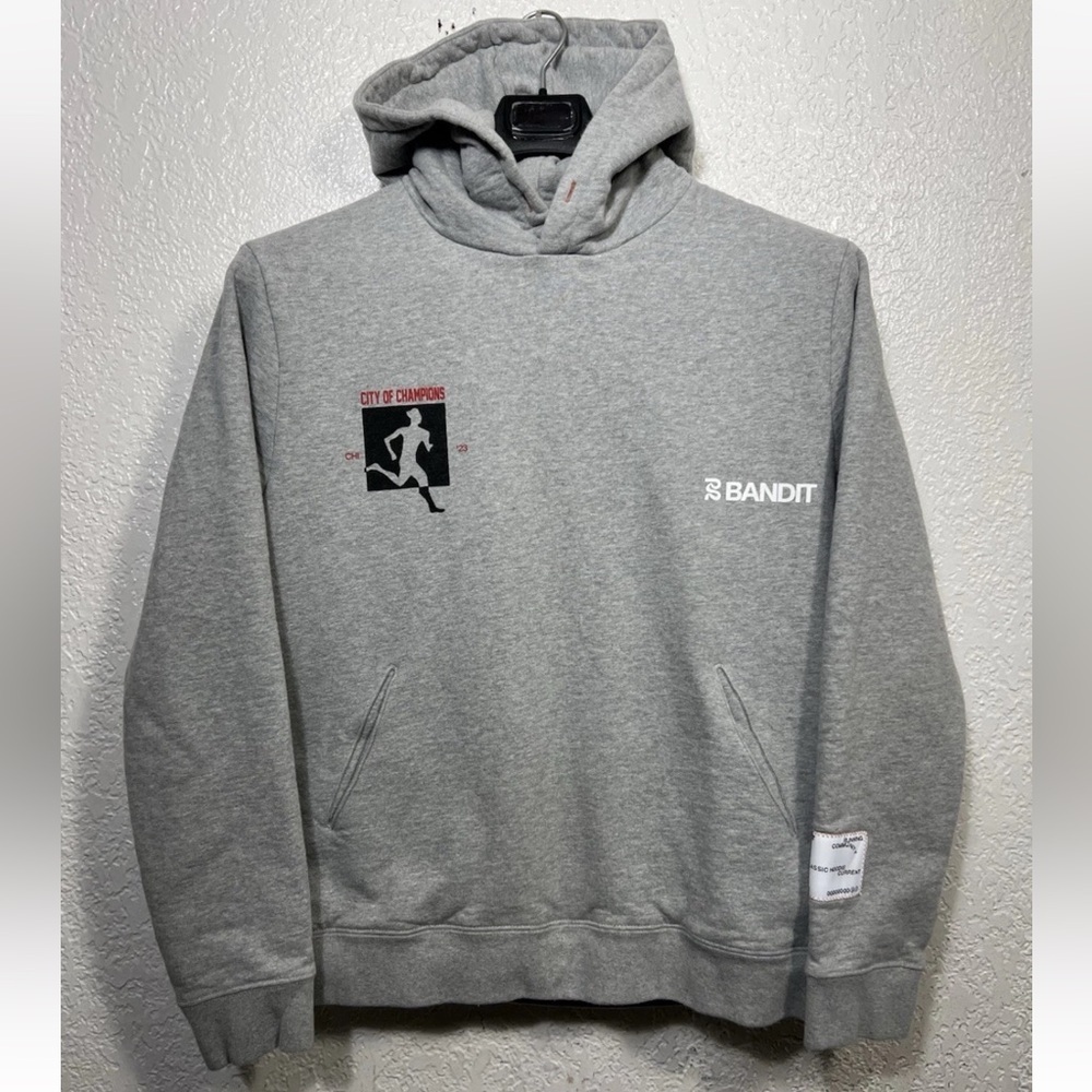 Bandit Running Chicago Marathon Hoodie, RARE!, Sz Medium - Picture 4 of 7